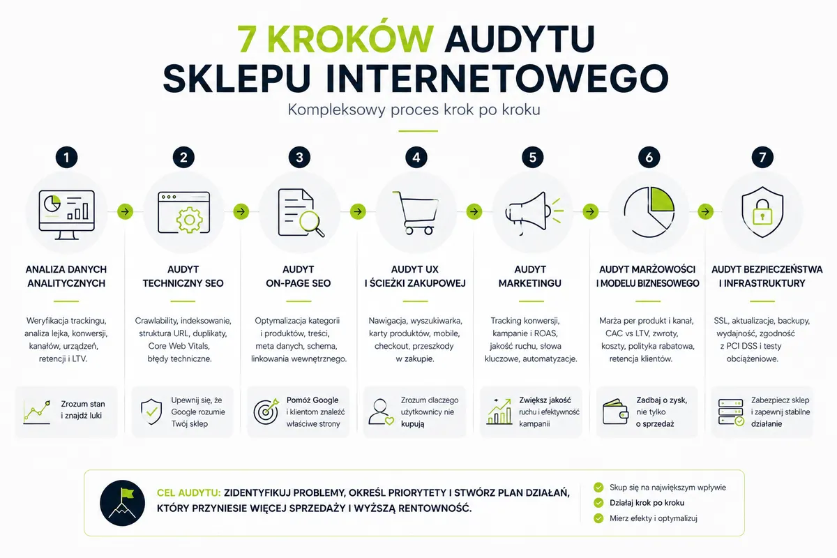 audyt sklepu internetowego 7 krokow