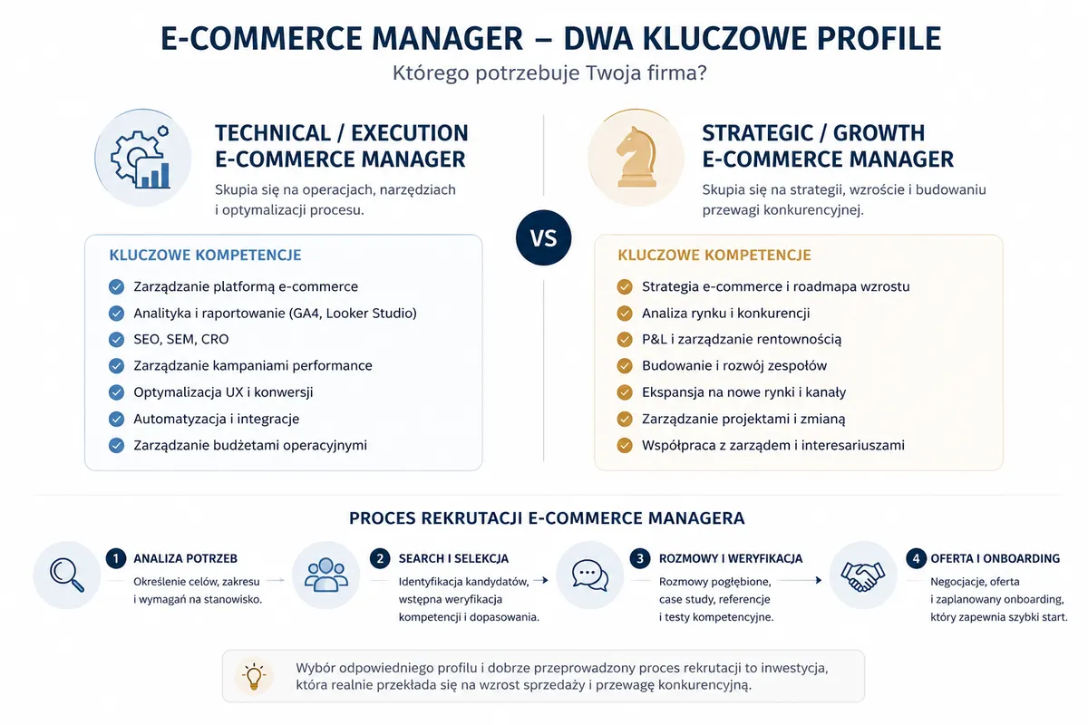 Ajk zatrudnić e-commerce managera - technical vs strategic