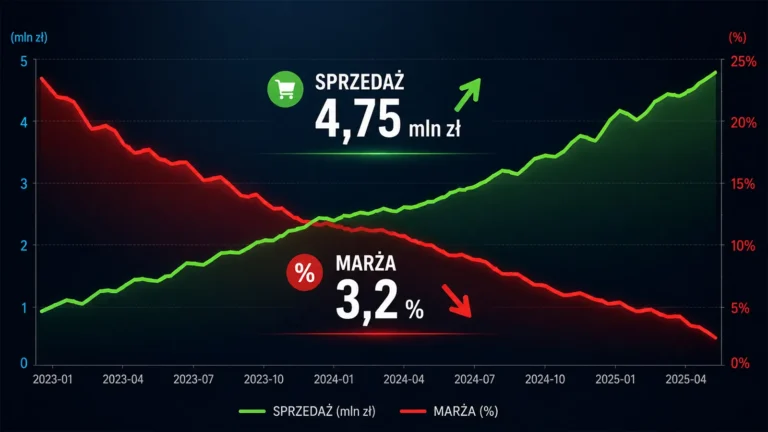 sprzedaz rosnie marza spada featured